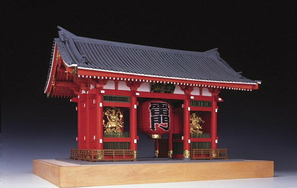 ★　　ウッディジョー 木製建築模型 1/50 浅草寺 雷門 塗装タイプ