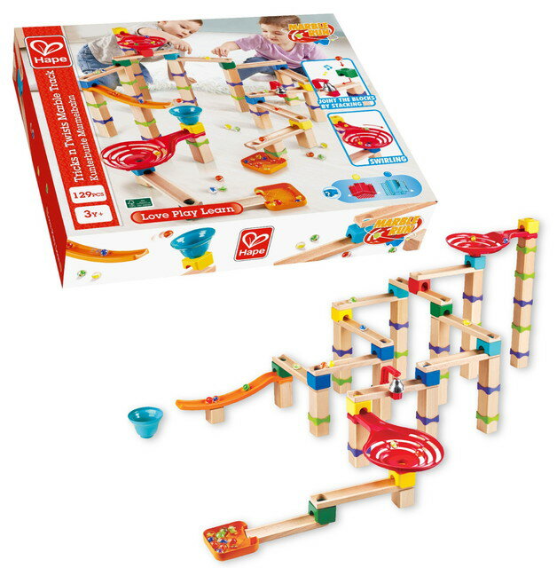 Hape(ハペ)　ころころくみかえスライダー　デラックスセット　E1100　知育玩具　ボール転がしのサムネイル