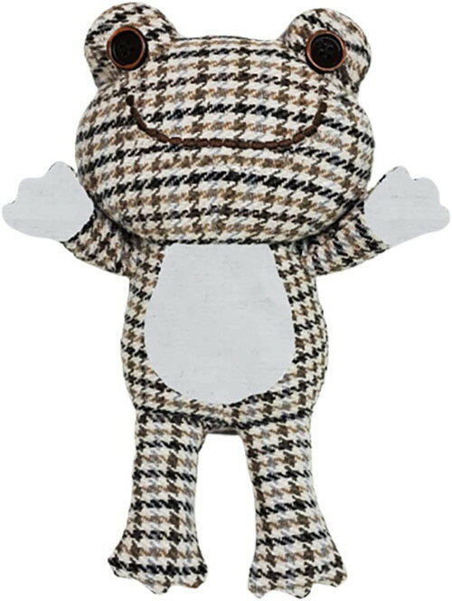ピクルス ブラウンチェック ハグぬいぐるみ 高さ約21cm