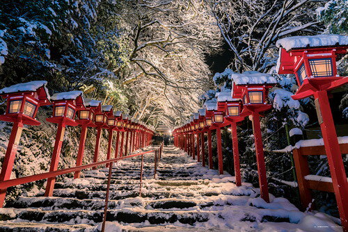 ジグソーパズル 1000ピース 冬織りなす絶景　貴船神社（京都）50x75cm 10-1435