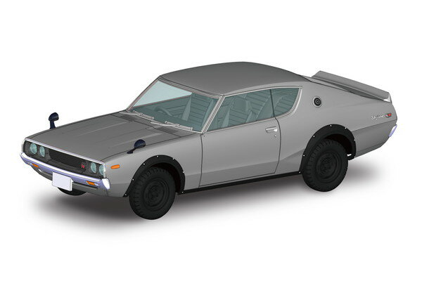 Rakuten - アオシマ 1/32 ザ・スナップキット No.18-A ニッサン C110スカイラインGT-R(シルバー) プラモデル