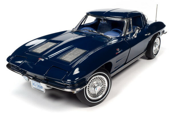 American Muscle 1/18 1963 シェビー コルベット クーペ デイトナブルー 完成品ダイキャストミニカー AMM1325