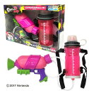 【同梱ラッピング不可】スプラトゥーン2 Splatoon2 タンク付きスプラシューター ネオンピンク タンク容量1500ml 最大飛距離8m (水鉄砲 水ピストル ウォーターガン)