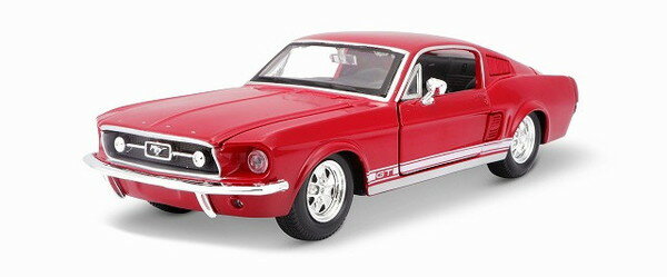 Maisto 1/24 フォード マスタング GT 1967 レッド 完成品ダイキャストミニカー MS31260R