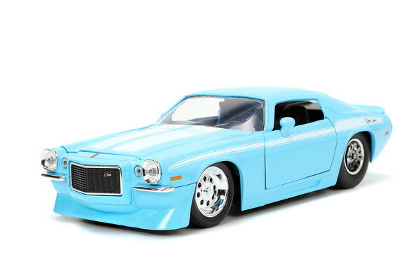 JADA TOYS 1/24 1971 シェビー カマロ Z28 ライトブルー 完成品ダイキャストミニカー JADA34201