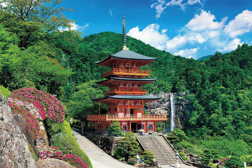 ジグソーパズル 1000ピース 日本風景 那智山青岸渡寺-和歌山 50x75cm 09-046s