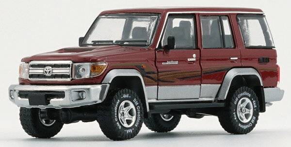 BM CREATIONS 1/64 トヨタ ランドクルーザー LC76 ダークレッド RHD 右ハンドル 完成品ミニカー 64B0346