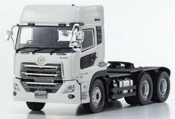 京商オリジナル 1/43 UD Quon GW 6x4 トラクター ホワイト 完成品ダイキャストミニカー KS67375W