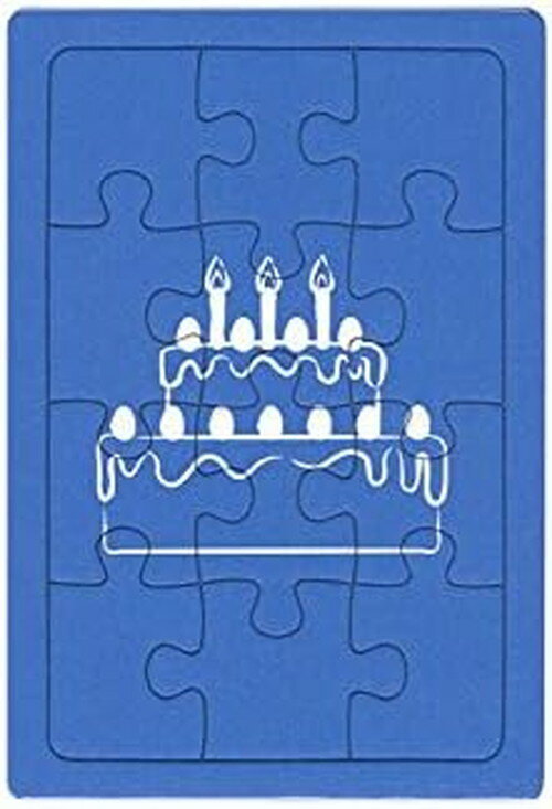 ジグソーパズル 12ピース Plain Piece Birthday ブルー 101-75