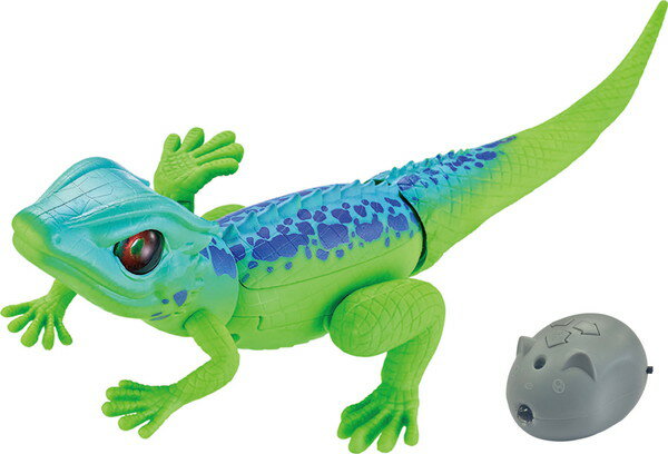 童友社 赤外線RC 脚をグルグル ネズミ型コントローラーと青いトカゲ 電動IRCのサムネイル