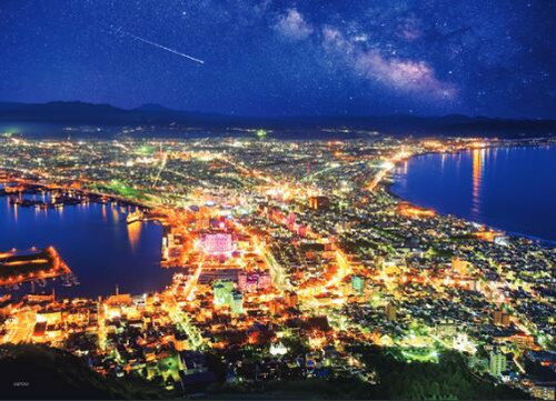 ジグソーパズル 500ピース 日本風景 光輝く函館夜景－北海道 38x53cm 06-309s