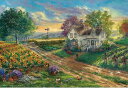 ジグソーパズル 300ピース Thomas Kinkade キンケード ひまわり咲くカントリーロード 38x26cm 300-067