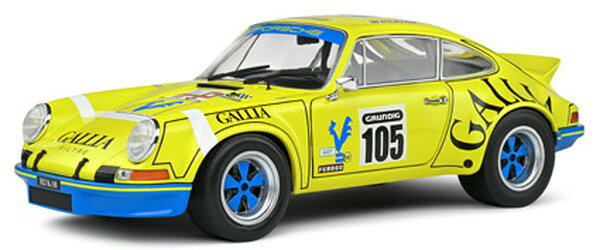SOLIDO 1/18 ポルシェ 911 RSR 1973 #105 (イエロー) 完成品ダイキャストミニカー S1801118