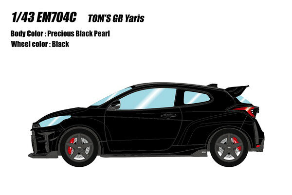 Hot Wheels - EIDOLON 1/43 トムス GR ヤリス 2021 プレシャスブラックパール 完成品ミニカー EM704C
