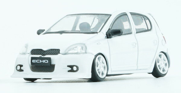 BM CREATIONS 1/64 トヨタ ヤリス / エコー / ヴィッツ 1998 5ドア ホワイト (RHD) 完成品ダイキャストミニカー 64B0378