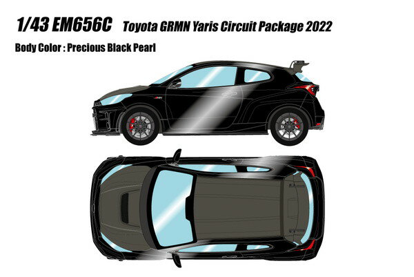 樂天商城 - EIDOLON 1/43 トヨタ GRMN ヤリス Circuit Package 2022 プレシャスブラックパール 完成品ミニカー EM656C