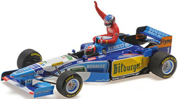 【6月発売予定】　MINICHAMPS 1/18 ベネトン ルノー B195 ミハエル・シューマッハ カナダGP 1995 ライドオン ジャン・アレジ フィギュア付 完成品ダイキャストミニカー 510950601