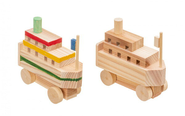 Cooking, Crafts Toys - 木のおもちゃ　MOCCO　木の工作キット＜船＞　KT-104　日本製　のりものシリーズ　対象年齢6歳から　自由研究