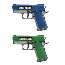 【2個セット】ウォーターガン ショートリコイル(青・緑)