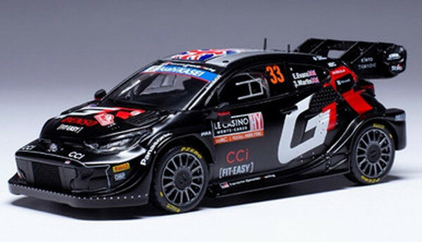 IXO MODELS 1/43 トヨタ GR ヤリス Rally1 2024年モンテカルロラリー #33 E.Evans/S.Martin 完成品ダイキャストミニカー RAM913