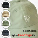 【土日祝配送可】 ベースボールキャップ キャップ ローキャップ Light Cotton Nylon Hand Sign Cap メンズ 軽量 浅い オールシーズン 帽子 シンプル ベーシック リバーアップ River Up レディース サイズ調整可 おしゃれ小町(4)