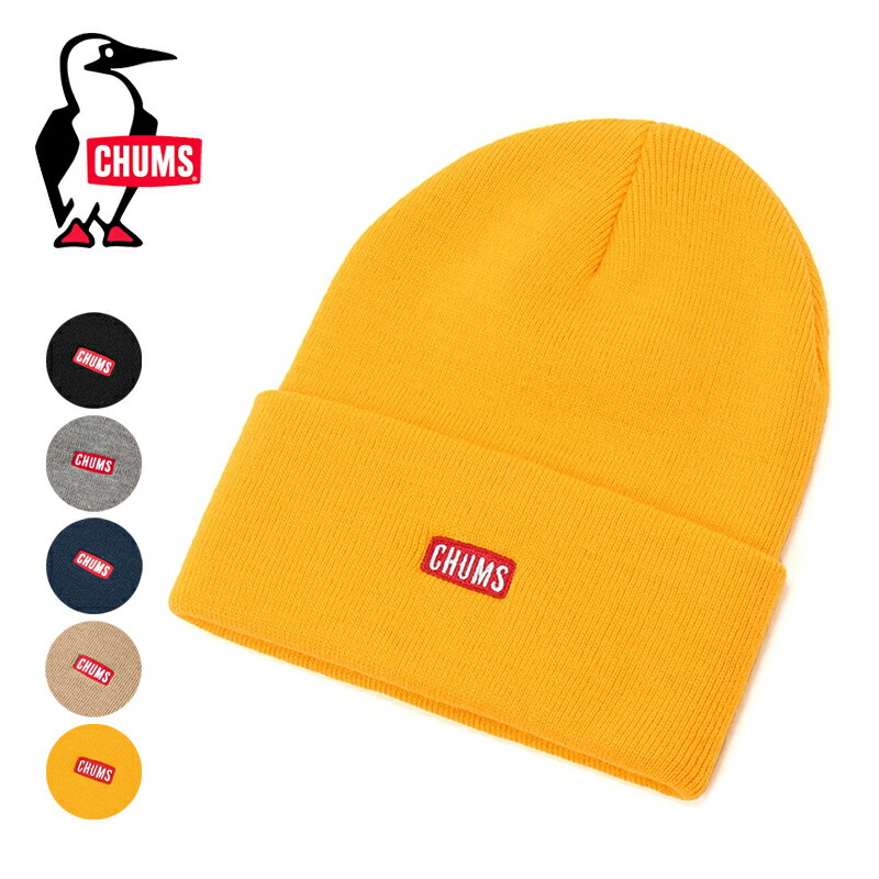 チャムス CHUMS 帽子 ブランド ニットキャップ ニットキャップチャムスロゴ Knit Cap CHUMS Logo ニット帽 シンプル レディース メンズ アウトドア 冬キャンプ 防寒 おしゃれ