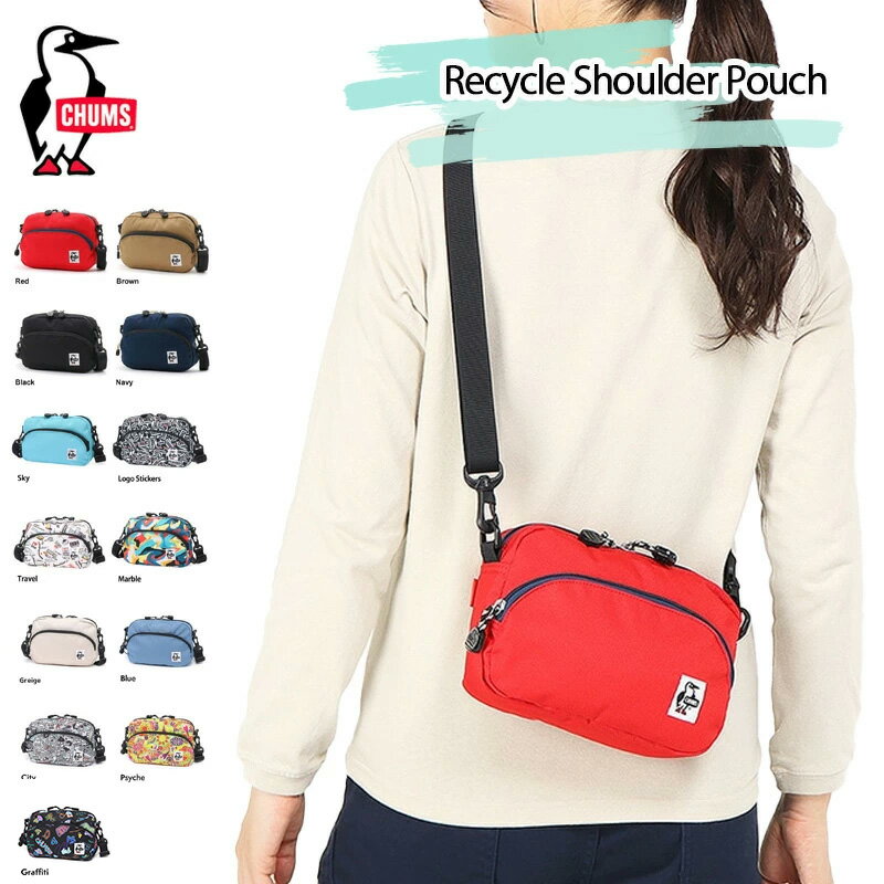 チャムス CHUMS ショルダーバッグ CH60-3539 リサイクルショルダーポーチ ポーチ Recycle Shoulder Pouch ショルダー メンズ アウトドア フェス レディース チャムスバッグ