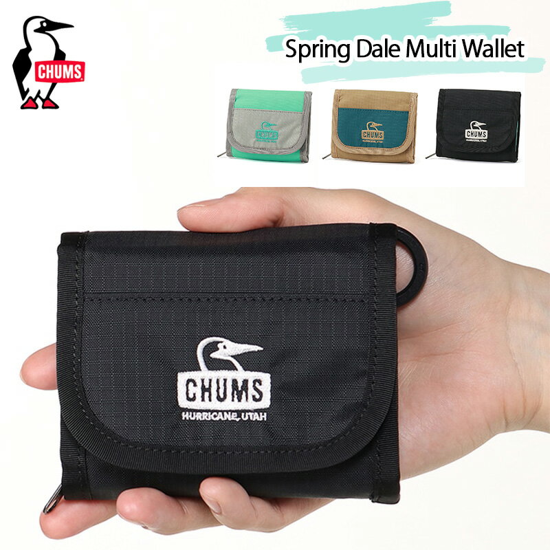 【土日祝配送可】 チャムス 財布 スプリングデールマルチウォレット ウォレット 二つ折りCHUMS Spring ..