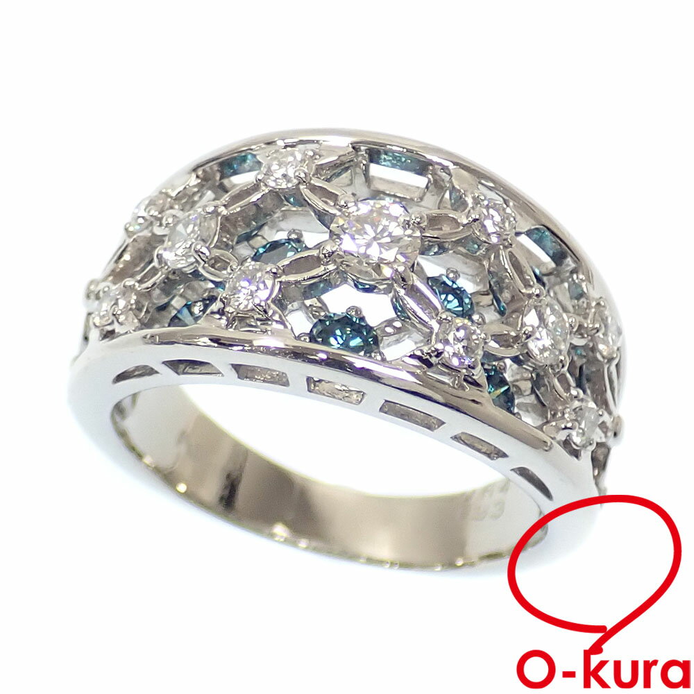 yÁz _Ch O fB[X Pt900 17 0.64ct/0.93ct 12.2g w v`i u[_C