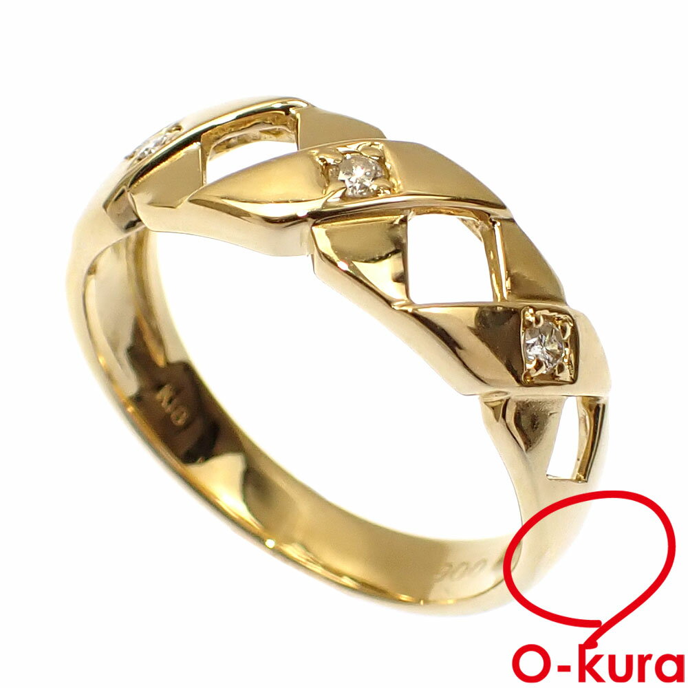 yÁz _Ch O fB[X K18YG 12 0.06ct 3.5g w 750 18 CG[S[h