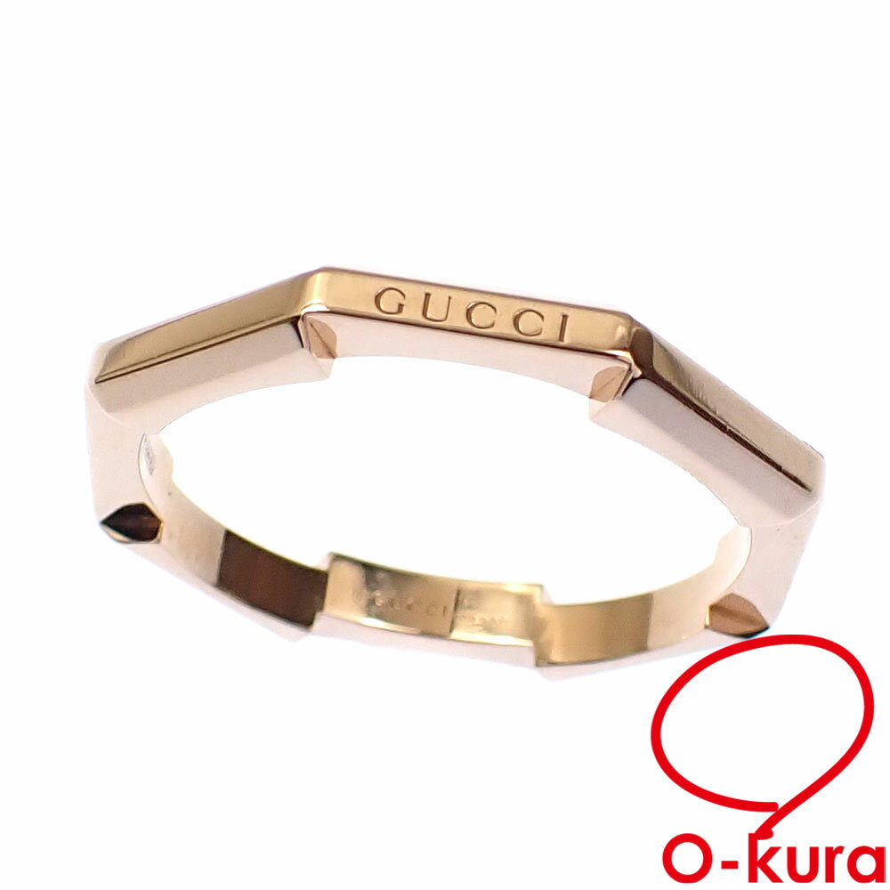 【中古】 グッチ ミラー リング レディース K18PG 14.5号 #15 3.3g 指輪 750 18金 ピンクゴールド リンクトゥラブ 662194 J8500 5702