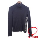 【中古】 シャネル ニット ウール 長袖 ハイネック レディース ブラック 黒 サイズ40 P22074 スポーツライン 古着 アパレル トップス 洋服