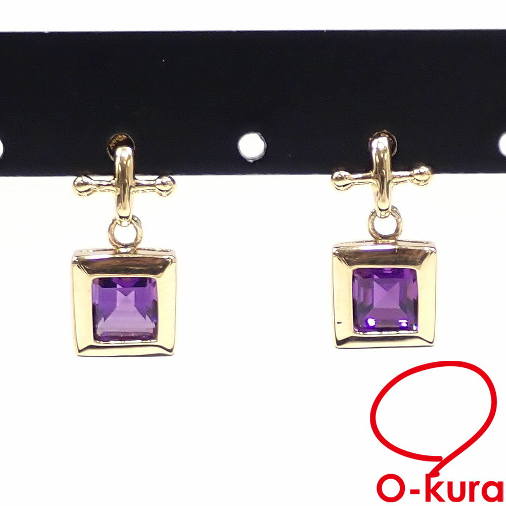 【中古】 アメジストピアスレディー...