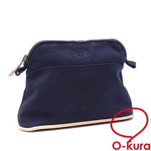 【中古】 エルメス ボリード ポーチ 20 レディース ネイビー キャンバス HERMES 小物入れ 【中古】 エルメス ボリード ポーチ 20 レディース ネイビー キャンバス HERMES 小物入れ