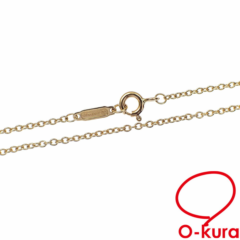 【中古】 ティファニー チェーン ネックレス レディース K18YG 3.2g 750 18金 イエローゴールド シンプルのサムネイル