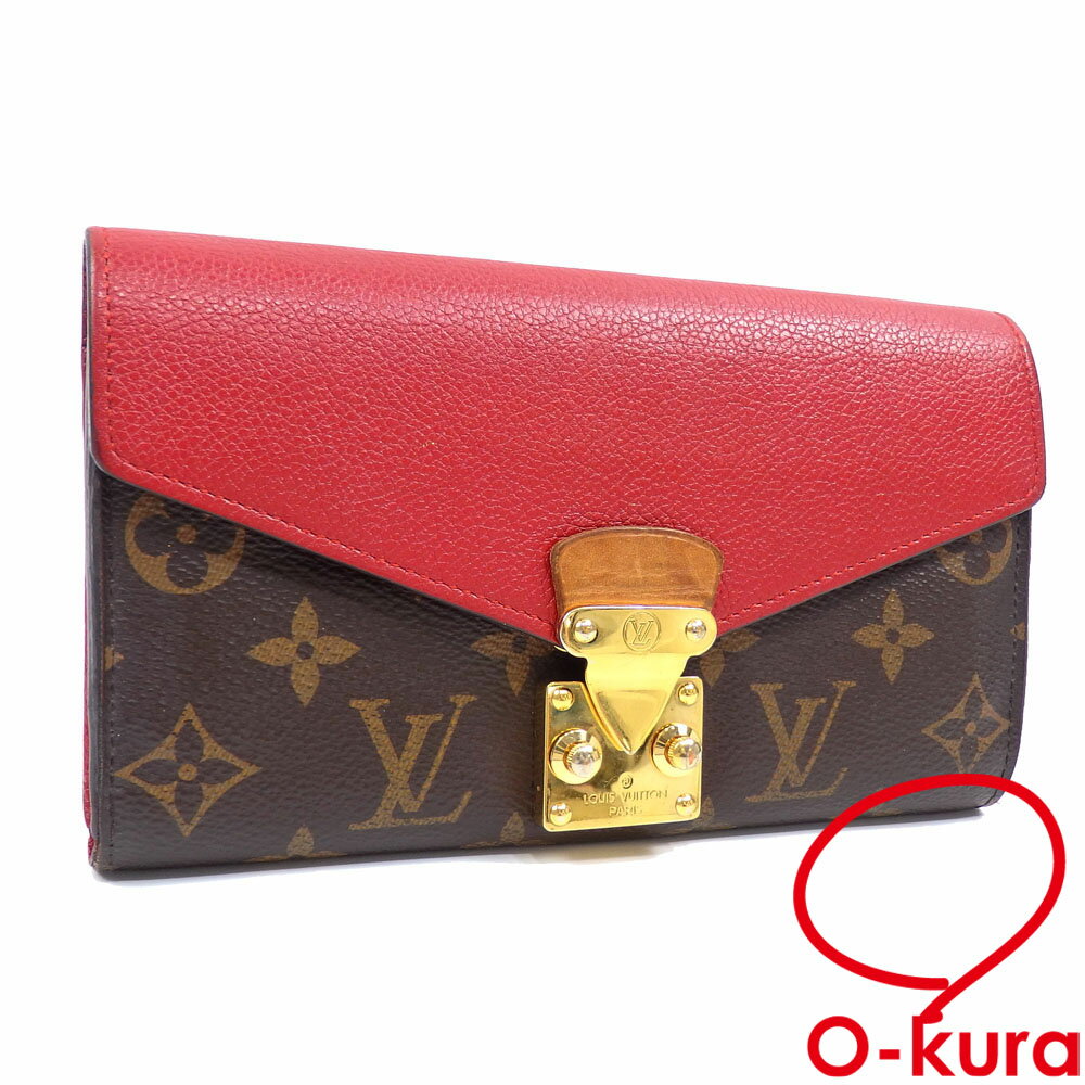 Y*♡様 Louis Vuitton ポルトフォイユパラス長財布 赤 極美品】ルイヴィトン モノグラム ポルトフォイユ パラス