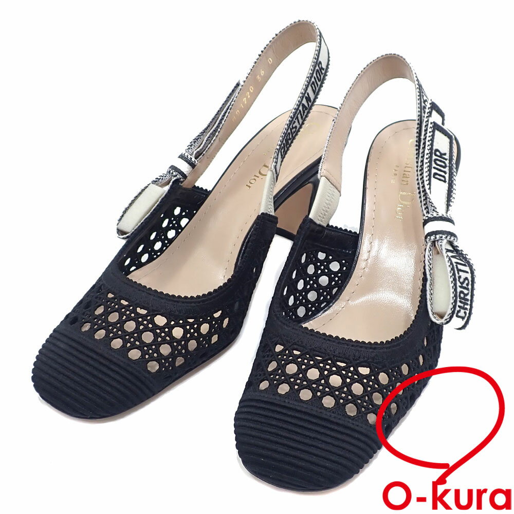 DIOR J'ADIOR ヒールサンダル J'Adior Slingback Pump Black Technical Fabric | DIOR