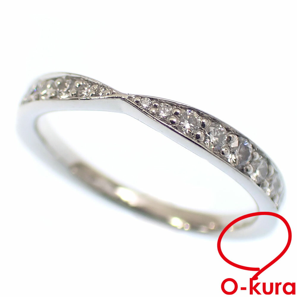【中古】 ティファニー ハーモニー バンド リング レディース ダイヤモンド Pt950 6号 約0.28ct 2.6g プラチナ 指輪のサムネイル