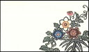 【琉球紅型 守紅】MORIOメッセージカード 紅型プリント「テッセン」5枚入り