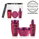 あす楽 送料無料 ポイント10倍 ケラスターゼ KERASTASE カラーケアセット 数量限定 トラベルサイズ3本 ポーチ付き お得なセット ギフト プレゼント