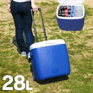 《目玉価格》クーラーボックス 小型 クーラーボックス キャスター 29QT 28L CB-G002-BL アウトドア 釣り キャンプ スポーツ サッカー 小さめ 小さい 中型 軽量 キャスター キャスター付き 冷蔵 クーラー ボックス 小型クーラーボックス ミニクーラーボックス アウトドア用品