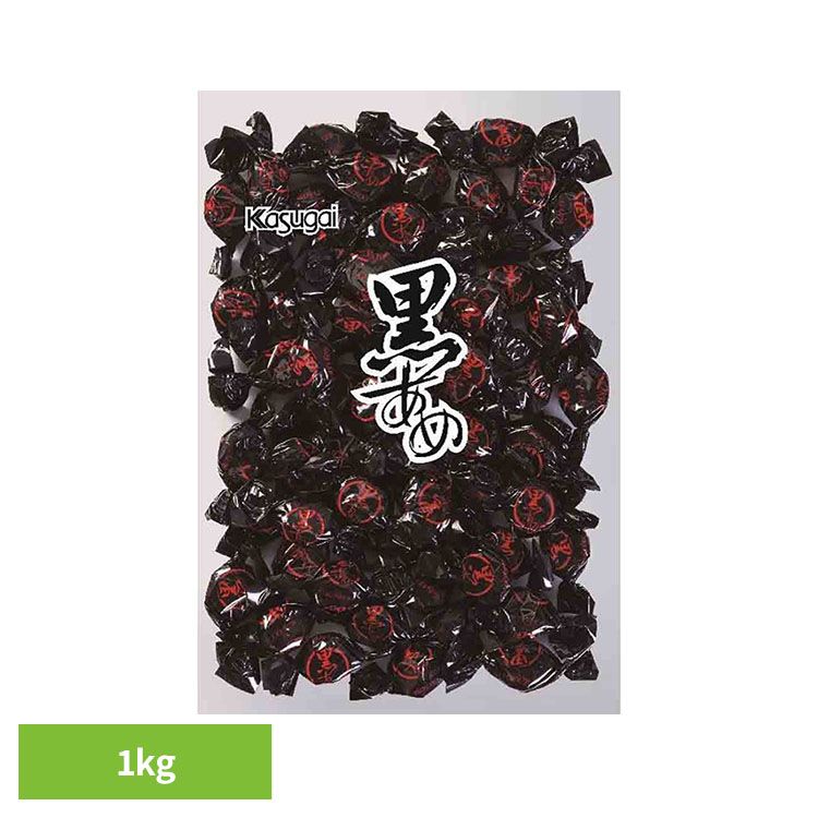 Rakuten - 黒あめ1kg 春日井製菓 大袋 事務 オフィス お菓子 おやつ 春日井製菓