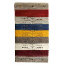 ギャッベ イラン製 リビングサイズ 190×107cm 手織り 天然 ウール100% 草木染 モダン ナチュラル 北欧 ラグ 絨毯 マット ラグマット ギャベ 床暖房対応 ホットカーペット対応 (BL-10514)