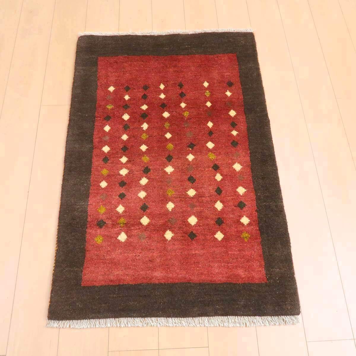 樂天商城 - ギャッベ イラン製 リビングサイズ 121×80cm 手織り 天然 ウール100% 長方形 草木染 モダン ナチュラル 北欧 ラグ 絨毯 マット ラグマット ギャベ 床暖房対応 ホットカーペット対応 （BS-11373）