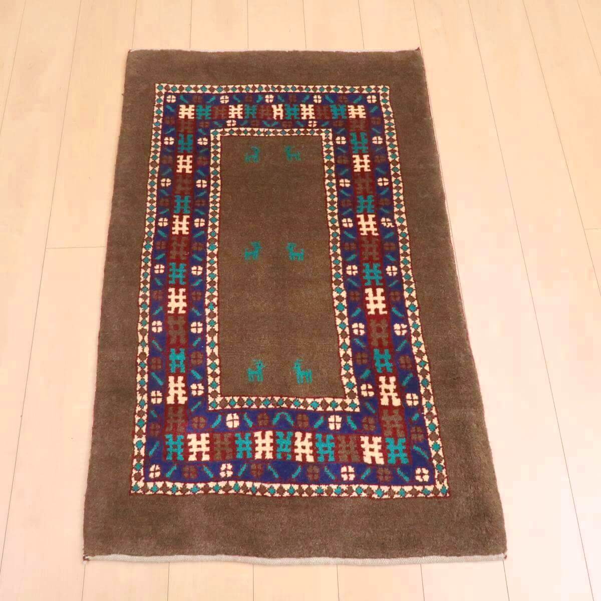 樂天商城 - ギャッベ イラン製 リビングサイズ 123×77cm 手織り 天然 ウール100% 長方形 草木染 モダン ナチュラル 北欧 ラグ 絨毯 マット ラグマット ギャベ 床暖房対応 ホットカーペット対応 （BS-11382）