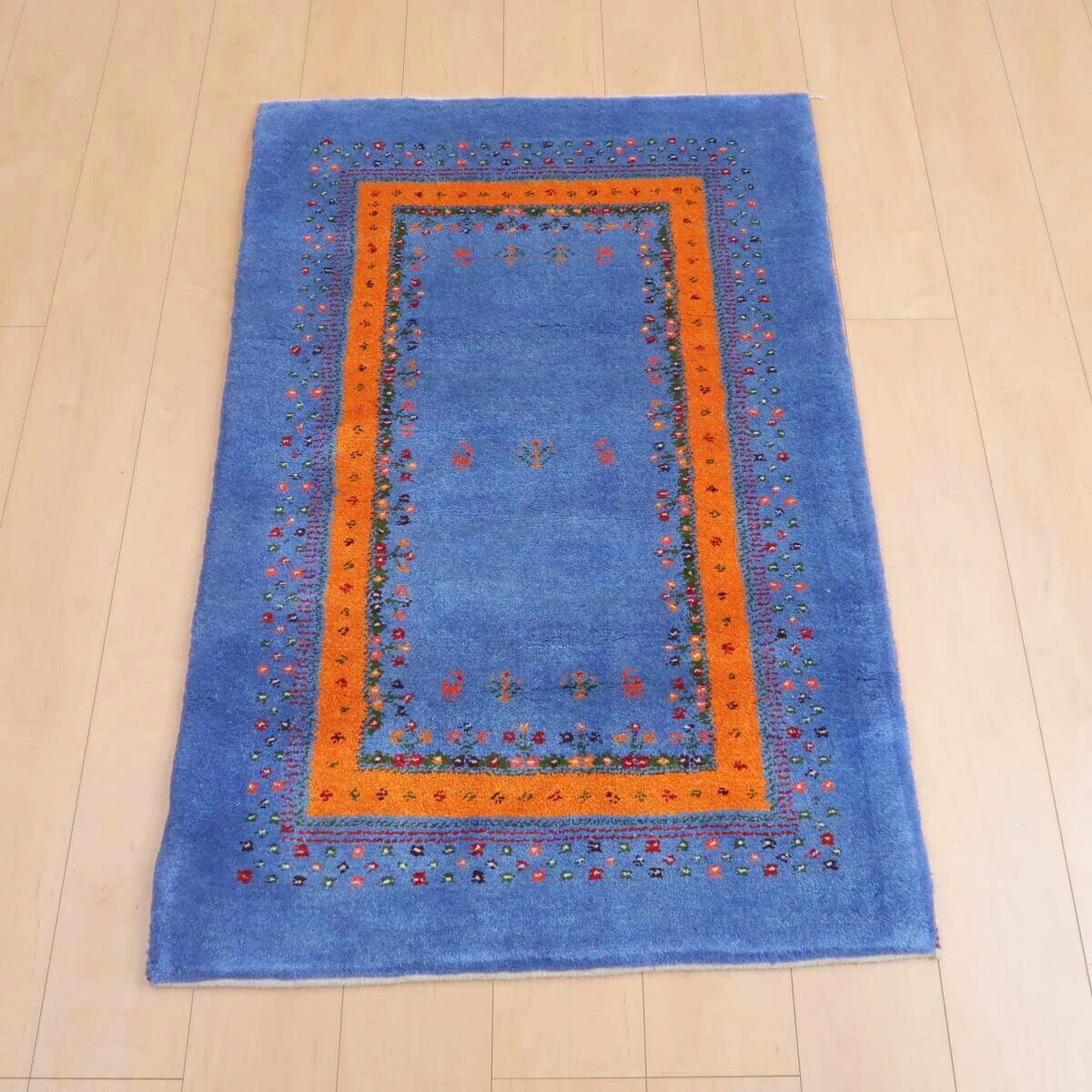 樂天商城 - ギャッベ イラン製 リビングサイズ 123×81cm 手織り 天然 ウール100% 長方形 草木染 モダン ナチュラル 北欧 ラグ 絨毯 マット ラグマット ギャベ 床暖房対応 ホットカーペット対応 （BS-11403）