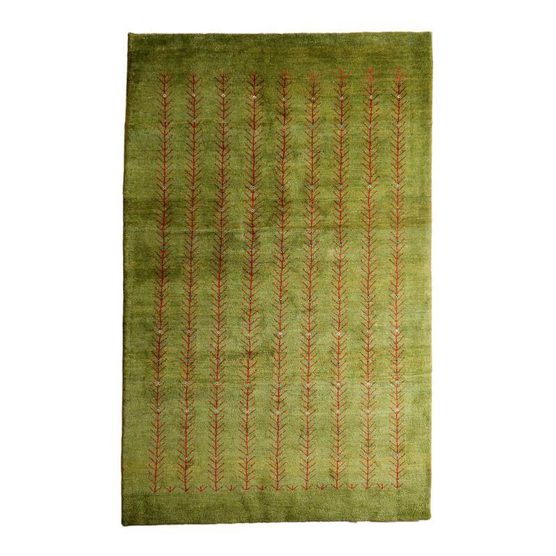 ギャッベ イラン製 特大ルームサイズ 267×168cm 手織り 天然 ウール100% 草木染 モダン ナチュラル 北..