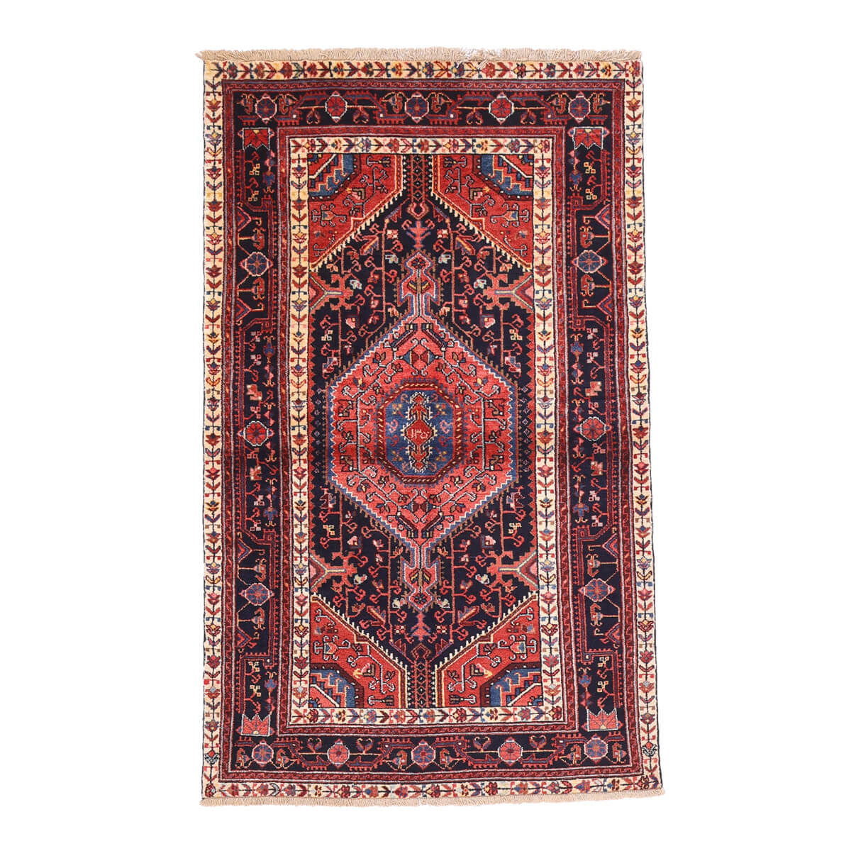 樂天商城 - ペルシャ絨毯 イラン製 リビングサイズ 200×120cm 手織り 天然 長方形 草木染 おしゃれ かわいい モダン ナチュラル 北欧 ラグ 絨毯 マット ラグマット カーペット 高品質床暖房対応 ホットカーペット対応 （FL-70157）