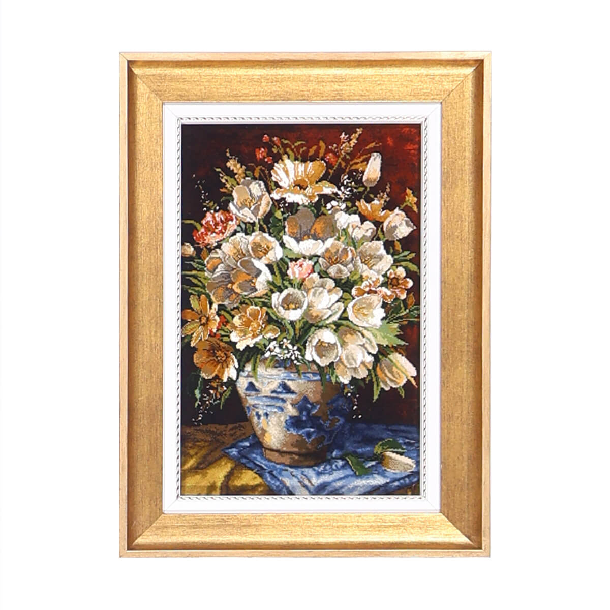樂天商城 - ペルシャ絵画じゅうたん イラン製 72×53cm 手織り 天然 草木染 おしゃれ かわいい モダン ナチュラル 北欧 絨毯 カーペット （FP-70258）