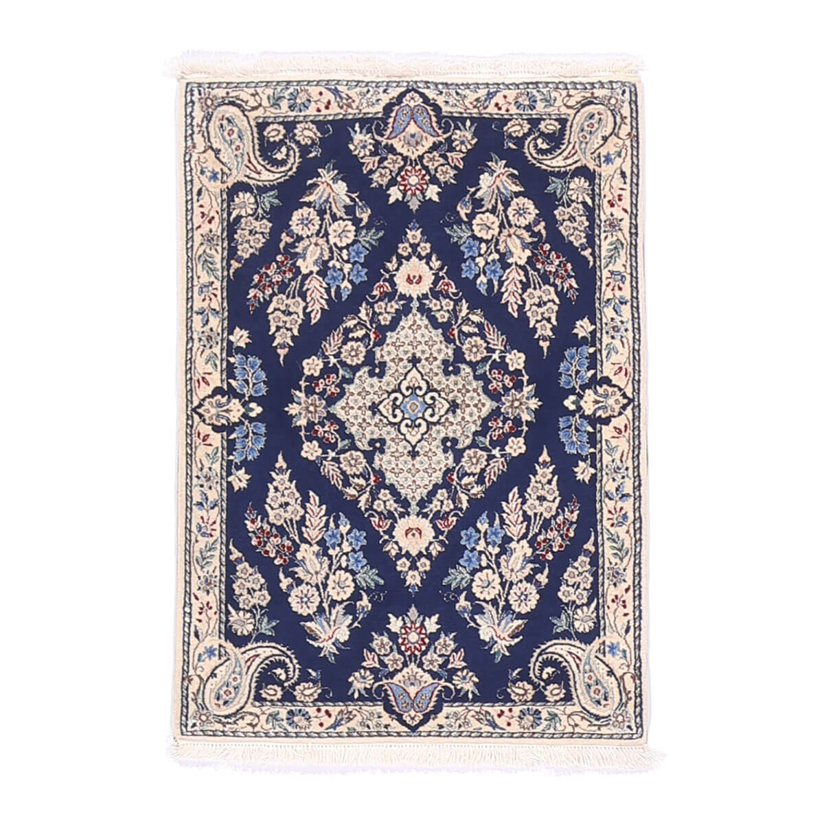 樂天商城 - ペルシャ絨毯 イラン製 リビングサイズ 86×61cm 手織り 天然 長方形 草木染 おしゃれ かわいい モダン ナチュラル 北欧 ラグ 絨毯 マット ラグマット カーペット 高品質床暖房対応 ホットカーペット対応 （FS-70014）